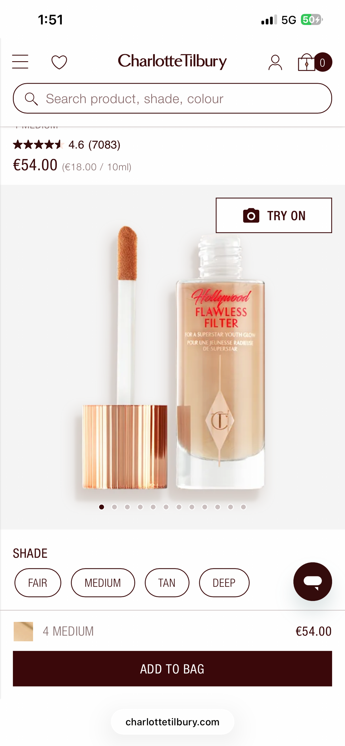 Charlotte Tilbury HOLLYWOOD FLAWLESS FILTER
